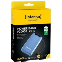 Intenso F20000 power bank - Li-pol - 24 pin USB-C, USB Type A - 20 Watt