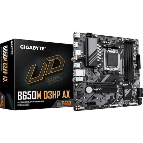 Gigabyte Mainboard B650M D3HP AX - 1.0 - Micro ATX - Socket AM5 - AMD B650