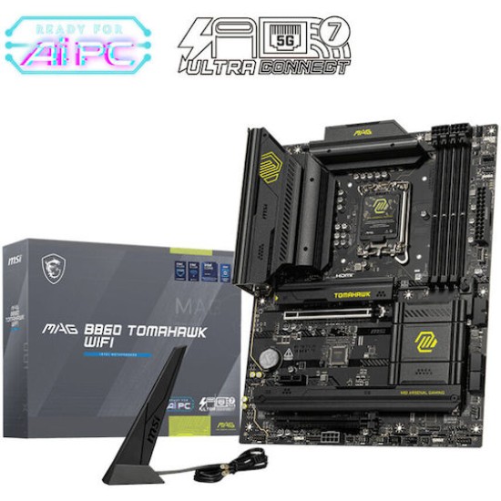 MSI MAG B860 TOMAHAWK WIFI - motherboard - ATX - LGA1851 Socket - B860