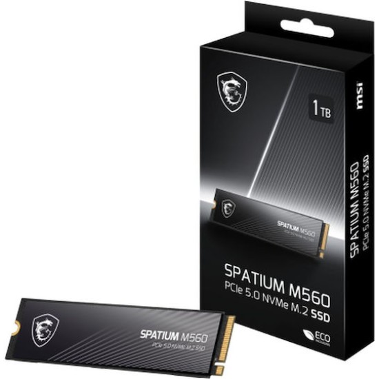 MSI SPATIUM M560 - SSD - 1 TB - PCI Express 5.0 x4 (NVMe)