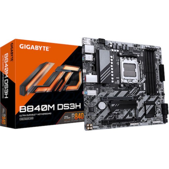 Gigabyte B840M DS3H - motherboard - micro ATX - Socket AM5 - AMD B840