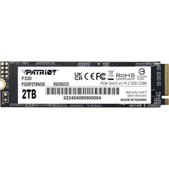 Patriot P320 - SSD - 2 TB - PCIe 3.0 x4 (NVMe)