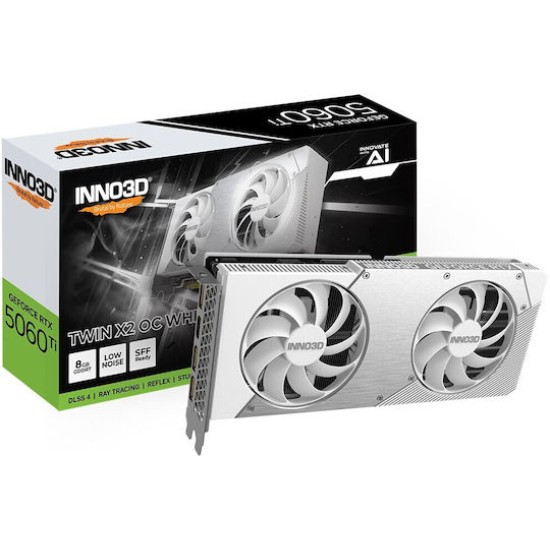Inno3D GeForce RTX 5060 Ti 8GB TWIN X2 OC - graphics card - GeForce RTX 5060 Ti - 8 GB - white
