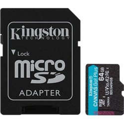 Kingston Flash-Card Canvas Go! Plus - microSDXC UHS-I - 64 GB