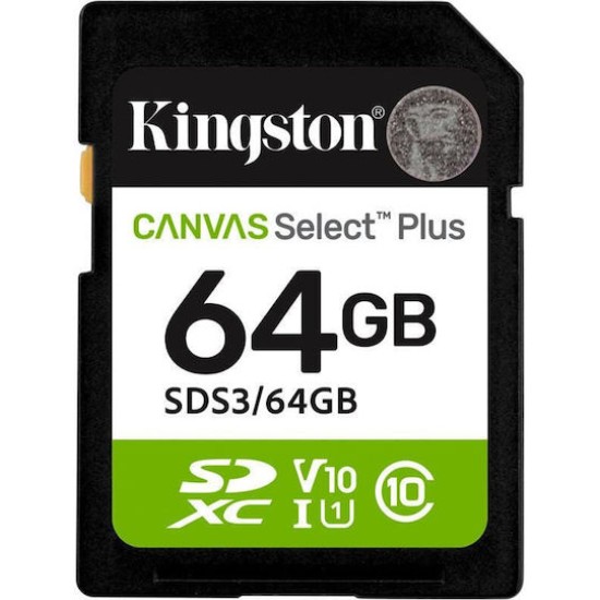 Kingston Flash-Card Canvas Select Plus - SDXC UHS-I - 64 GB