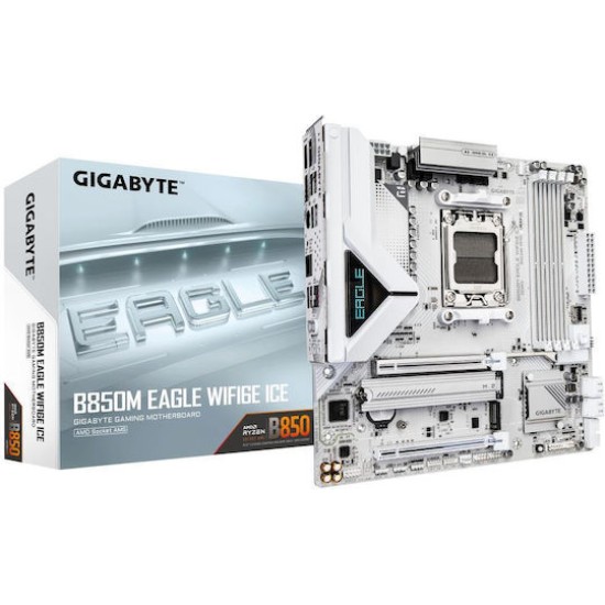 Gigabyte B850M EAGLE WIFI6E ICE - motherboard - micro ATX - Socket AM5 - AMD B850