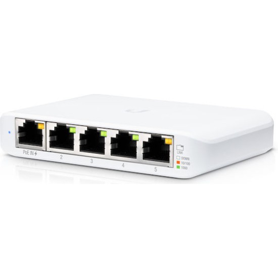 Ubiquiti UniFi Switch USW Flex Mini - 5 Ports - 4x GE (10/100/1000) - 1x GE (10/100/1000) PoE+