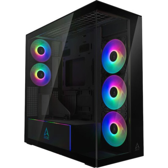 ARCTIC PC case Xtender VG (Mirror Black) Premium - Midi - black