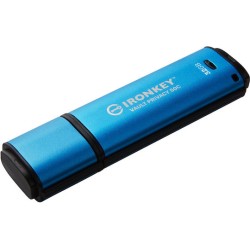 Kingston USB flash drive IronKey Vault Privacy 50C - USB 3.2 Gen 1 - 32 GB - black/blue
