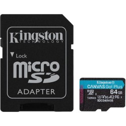 Kingston Flash-Card incl. SD-Adapter Canvas Go! Plus - microSDXC UHS-I - 64 GB