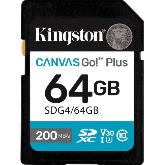 Kingston Flash-Card Canvas Go! Plus - SDXC UHS-I - 64 GB