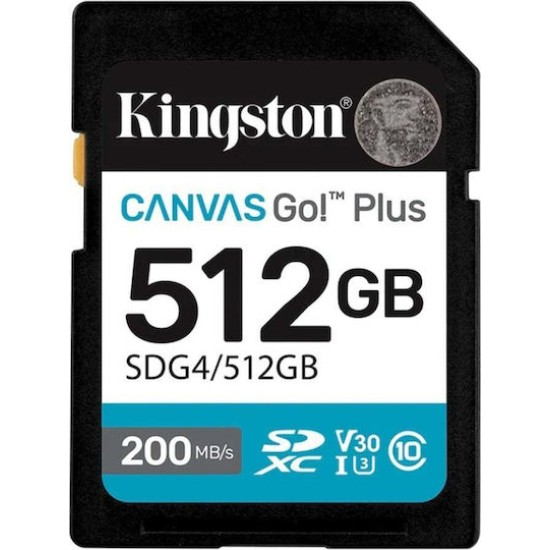 Kingston Flash-Card Canvas Go! Plus - SDXC UHS-I - 512 GB