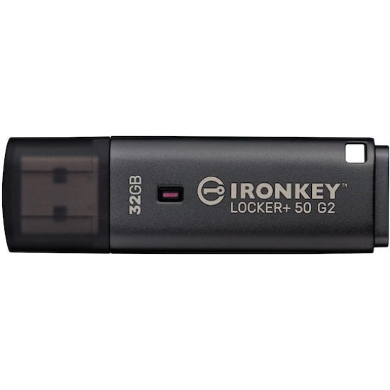 Kingston USB flash drive IronKey Locker Plus 50 G2 - USB 3.2 Gen 1 - 32 GB - black