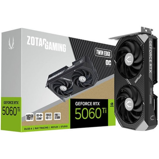 ZOTAC GAMING GeForce RTX 5060 Ti 16GB Twin Edge - OC Edition - graphics card - GeForce RTX 5060 Ti - 16 GB