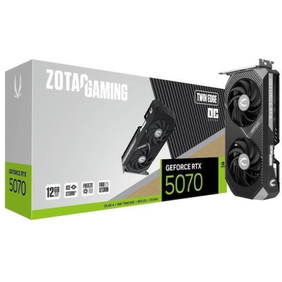ZOTAC graphics card GeForce RTX 5070 Twin Edge OC - 12 GB GDDR7 OC