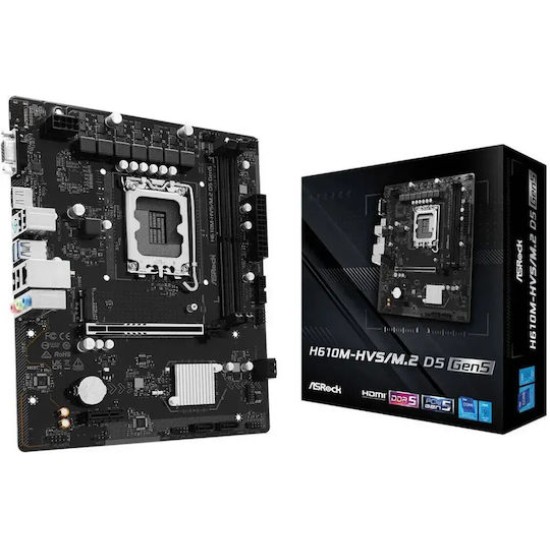 MB ASRock Intel 1700 H610M-HVS/M.2 D5 GEN5