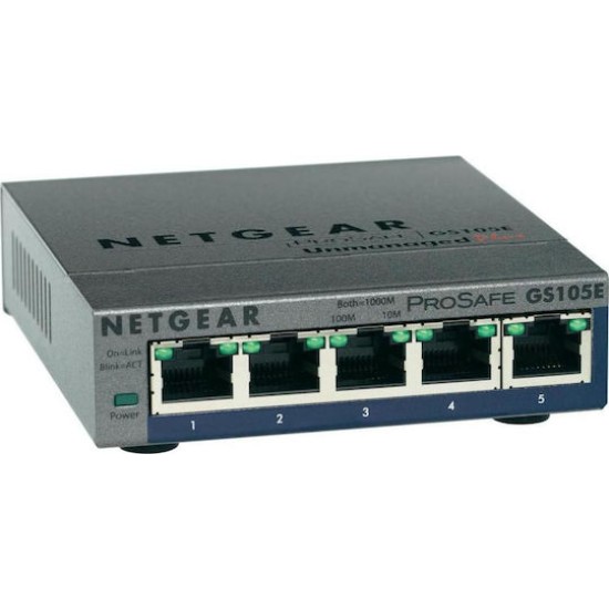 NETGEAR Switch GS105E-200PES - 5 Ports - 5x GE (10/100/1000)