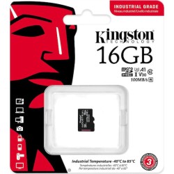 16 GB MicroSDHC KINGSTON Industrial card only