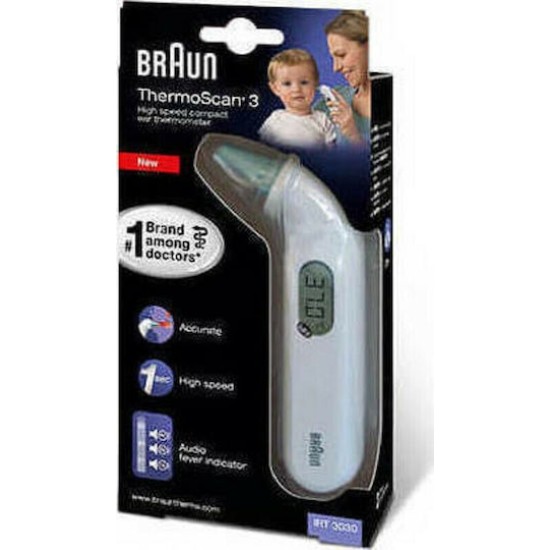 Braun Fieberthermometer IRT 3030 WE ThermoScan3