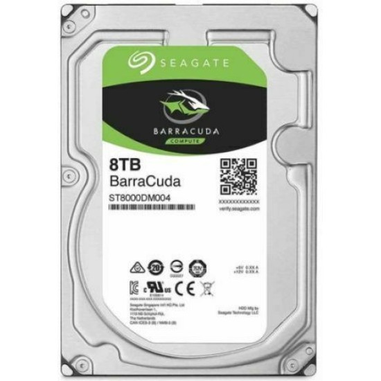 8 TB  HDD 8,9cm (3.5) SEAGATE BarraCuda ST8000DM004