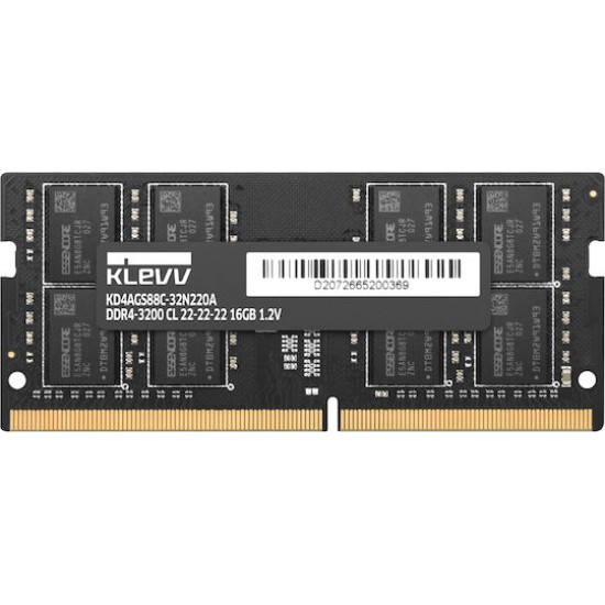 16 GB DDR4-RAM SO-DIMM PC3200 KLEVV Cl22 TRAY