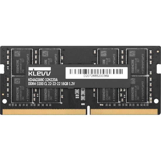 16 GB DDR4-RAM SO-DIMM PC3200 KLEVV Cl22